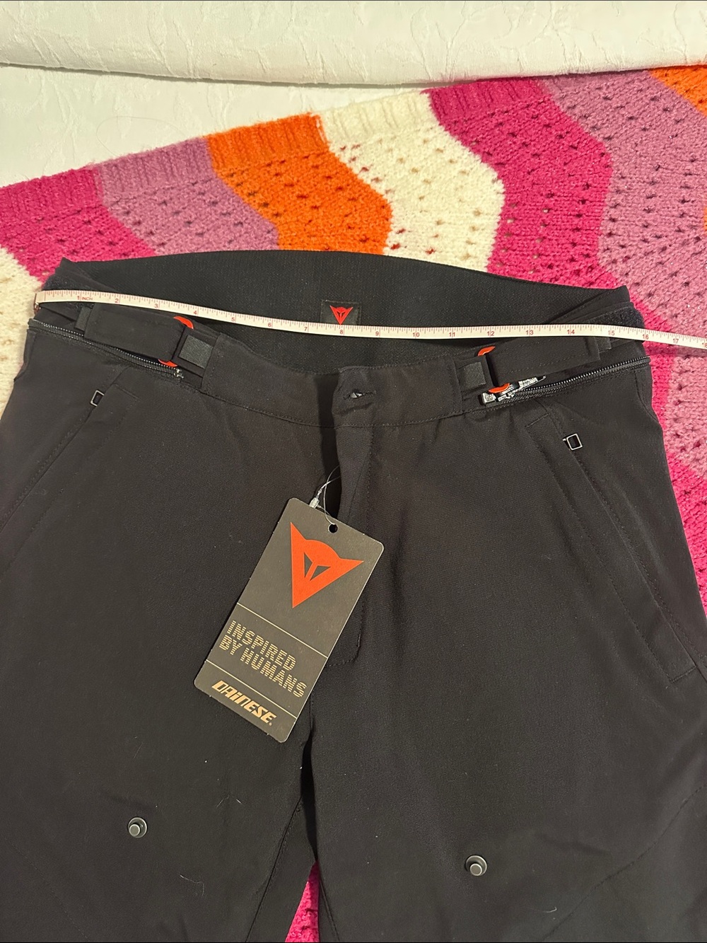 Men's Black Motorcycle Riding Pants - Picture 6 of 8